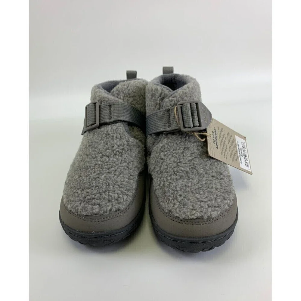 BOGO Chaco Ramble Fluff Ankle Bootie Light Gray NEW Adjustable JCH180350 Kids 5